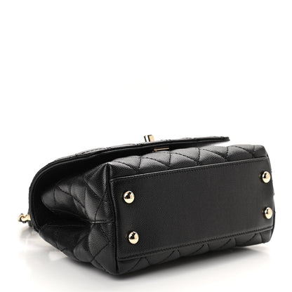 Chanel Caviar Quilted Extra Mini Coco Handle Flap Black 4 of 10