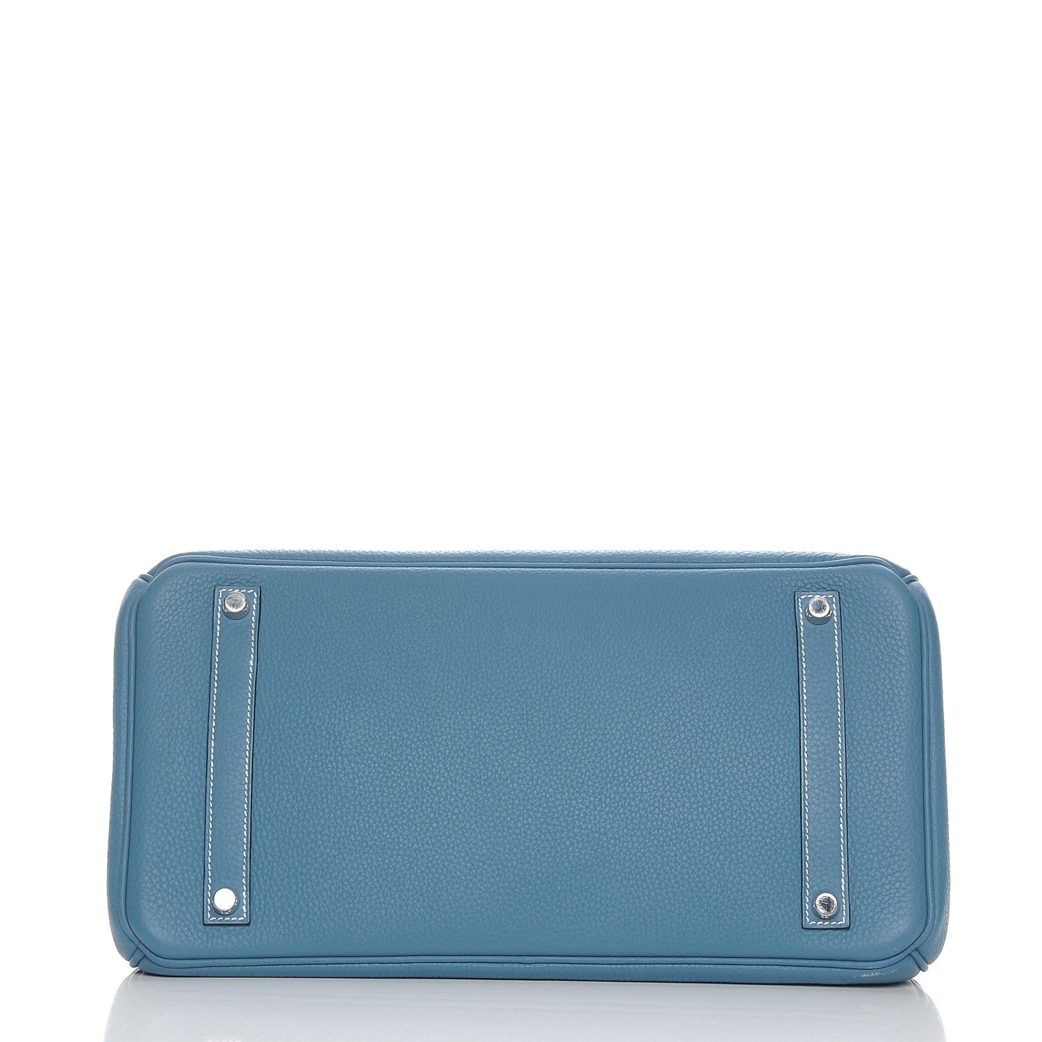 Hermes Taurillon Clemence Birkin 35 Blue Jean 6 of 27
