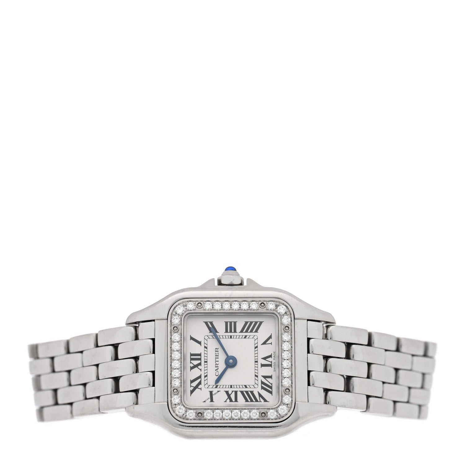 Cartier Stainless Steel Diamond 22mm Panthere Quartz Watch 2 of 4