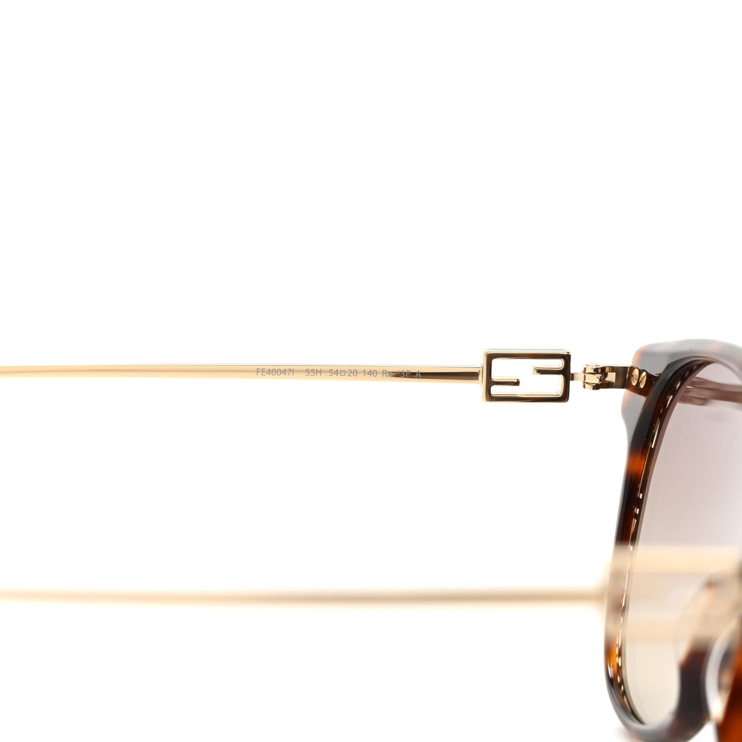 Acetate Fendi Sunglasses FE40047I Havana Black