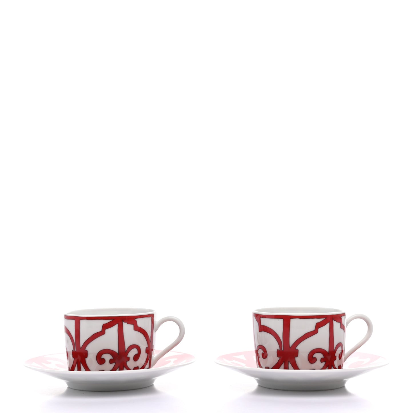 Porcelain Balcon du Guadalquivir Breakfast Cup And Saucer Set Of 2
