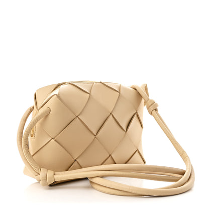 Bottega Veneta Lambskin Maxi Intrecciato Small Cassette Camera Bag Porridge 3 of 9