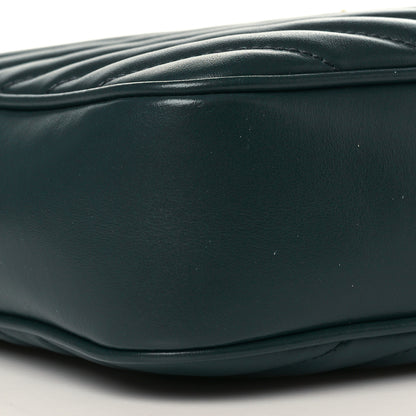 Saint Laurent Calfskin Matelasse Monogram Lou Camera Bag Sea Turquoise 8 of 9