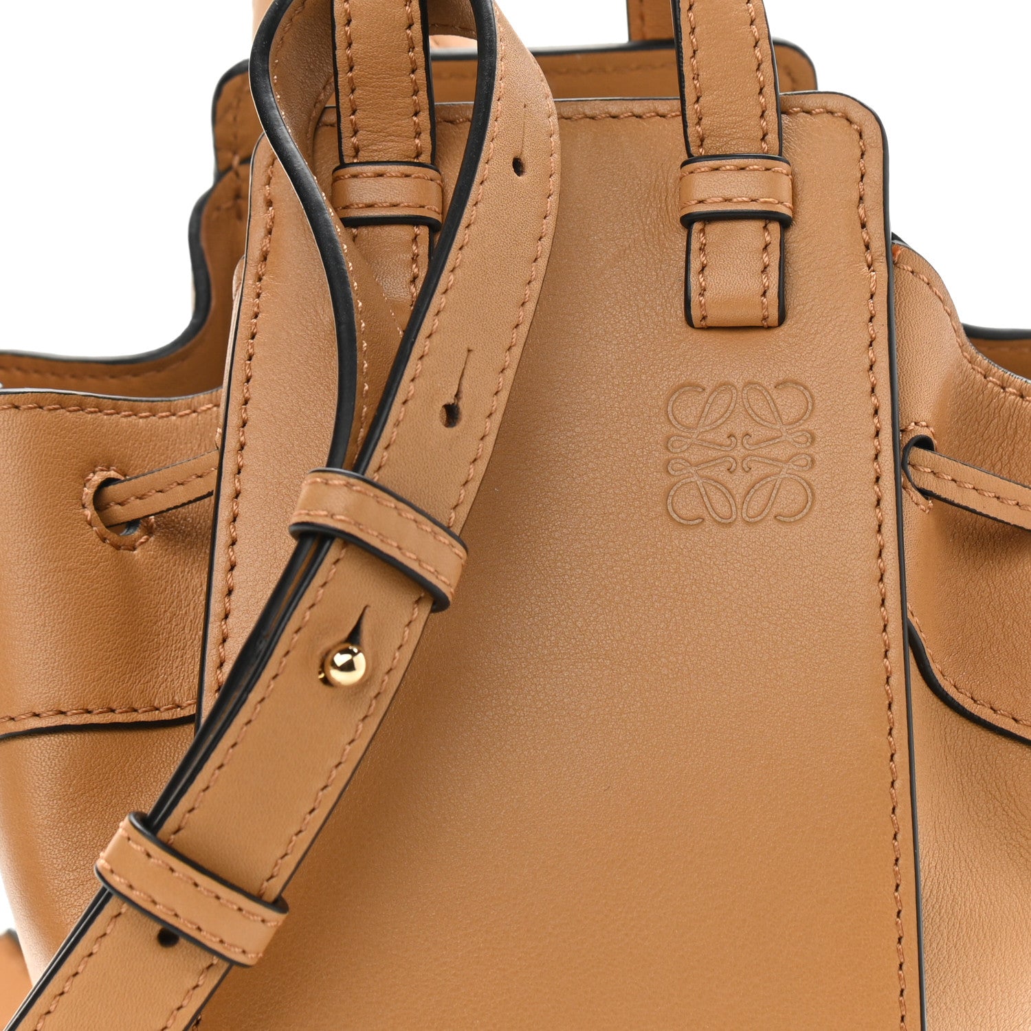 Loewe Calfskin Mini Hammock Shoulder Bag Tan 7 of 9