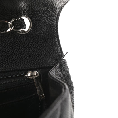 Chanel Caviar Quilted Jumbo Single Flap Black 12 of 17