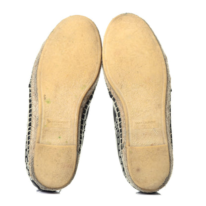 Saint Laurent Nappa Studded Espadrilles 36.5 Black 6 of 10