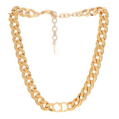 Christian Dior Metal Danseuse Etoile Chain Choker Necklace Gold 3 of 4
