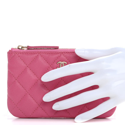 Chanel Caviar Quilted Small Cosmetic Case Pink 2 of 8