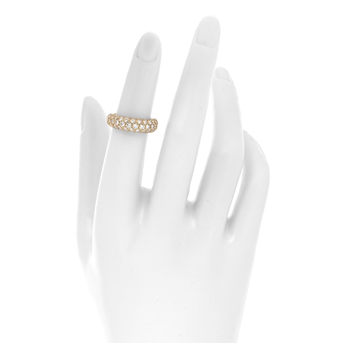 18K Yellow Gold Diamond Mimi Ring 48 4.5
