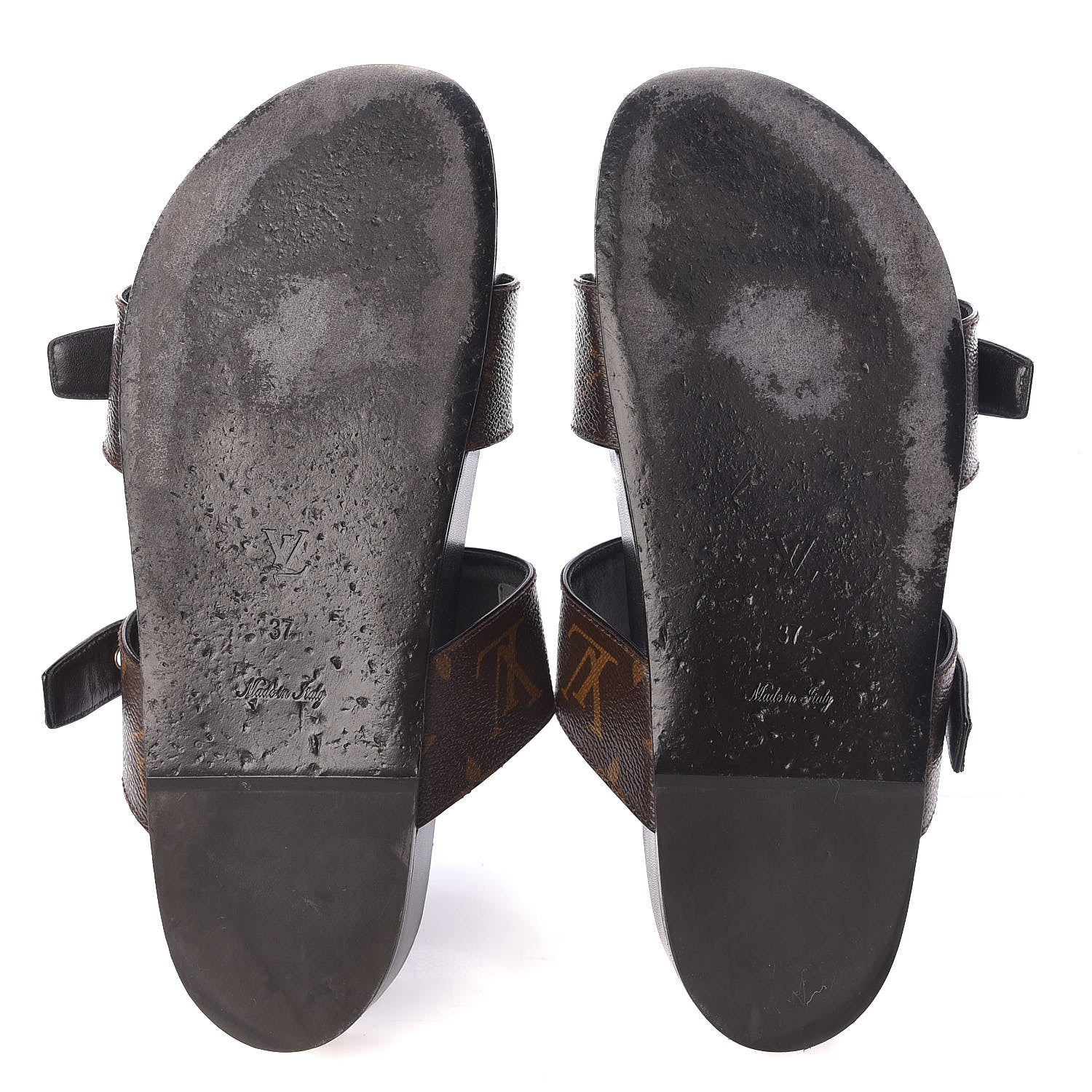 Louis Vuitton Monogram Bom Dia Mule Sandals 42 Black 11 of 12