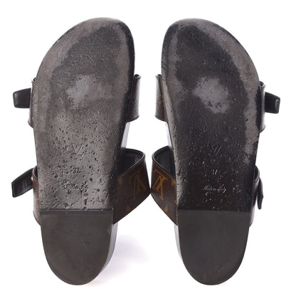 Louis Vuitton Monogram Bom Dia Mule Sandals 42 Black 11 of 12
