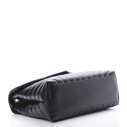 Saint Laurent Calfskin Y Quilted Monogram Medium Loulou Chain Satchel Black 4 of 8