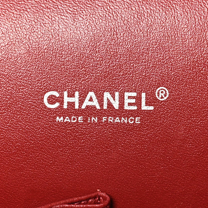Chanel Caviar Quilted Maxi Double Flap Dark Red 6 of 10