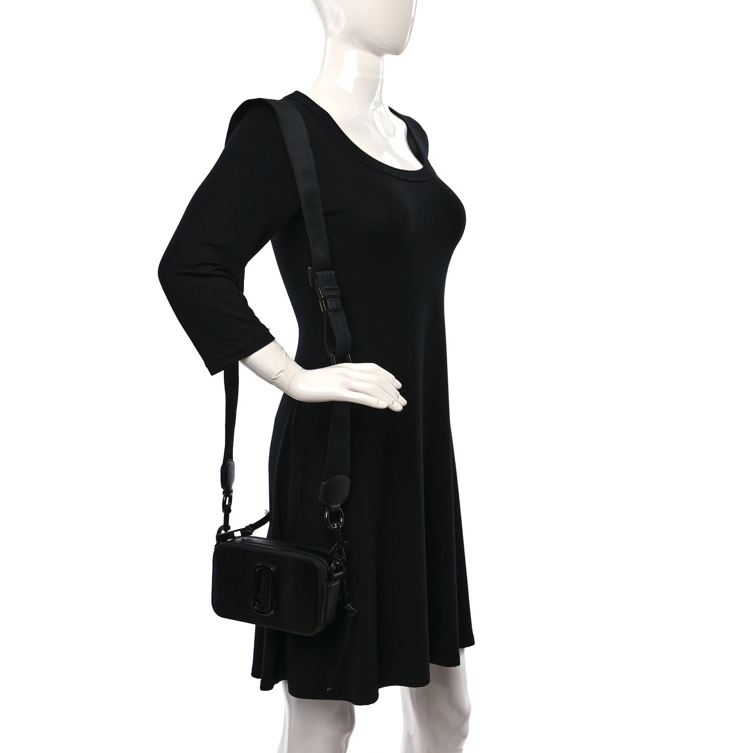 Marc Jacobs Saffiano Snapshot Camera Bag Black 2 of 10