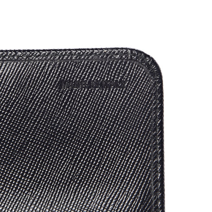 Prada Saffiano Stones Continental Wallet Black 7 of 9