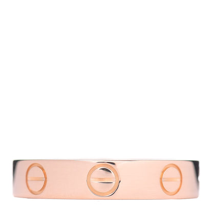 Cartier 18K Pink Gold 3.5mm LOVE Wedding Band Ring 48 4.5 1 of 5