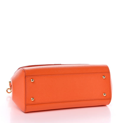 Dolce & Gabbana Dauphine Medium Miss Sicily Satchel Orange 4 of 7