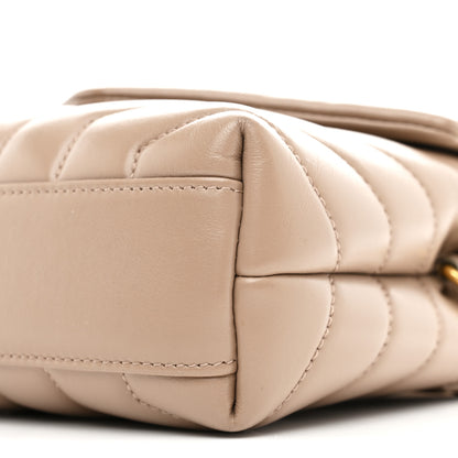 Saint Laurent Calfskin Y Quilted Monogram Toy Loulou Crossbody Bag Dark Beige 10 of 10
