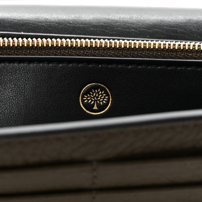 Mulberry Heavy Grain Calfskin Continental Wallet Green 6 of 7