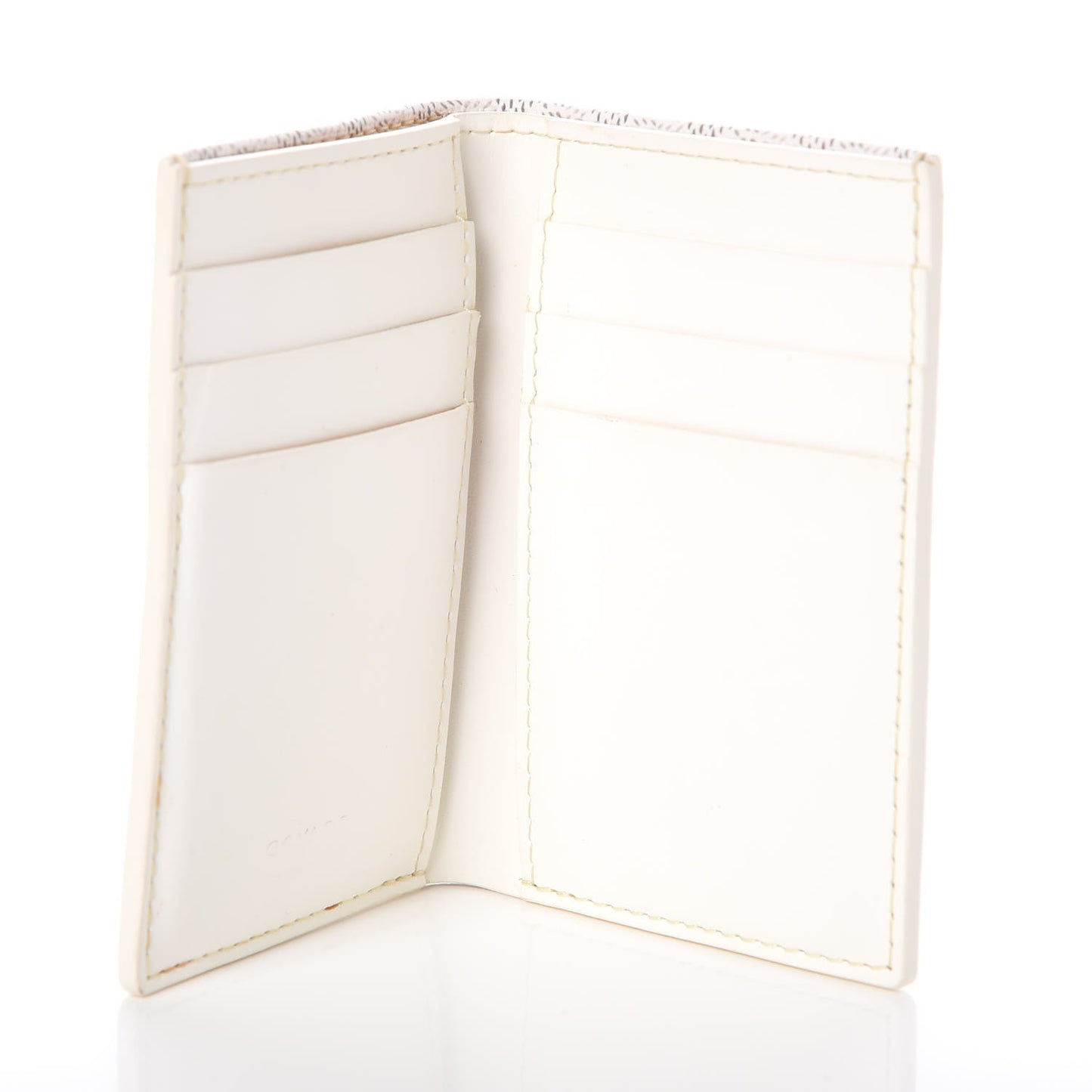 Chevron Saint Pierre Card Holder White