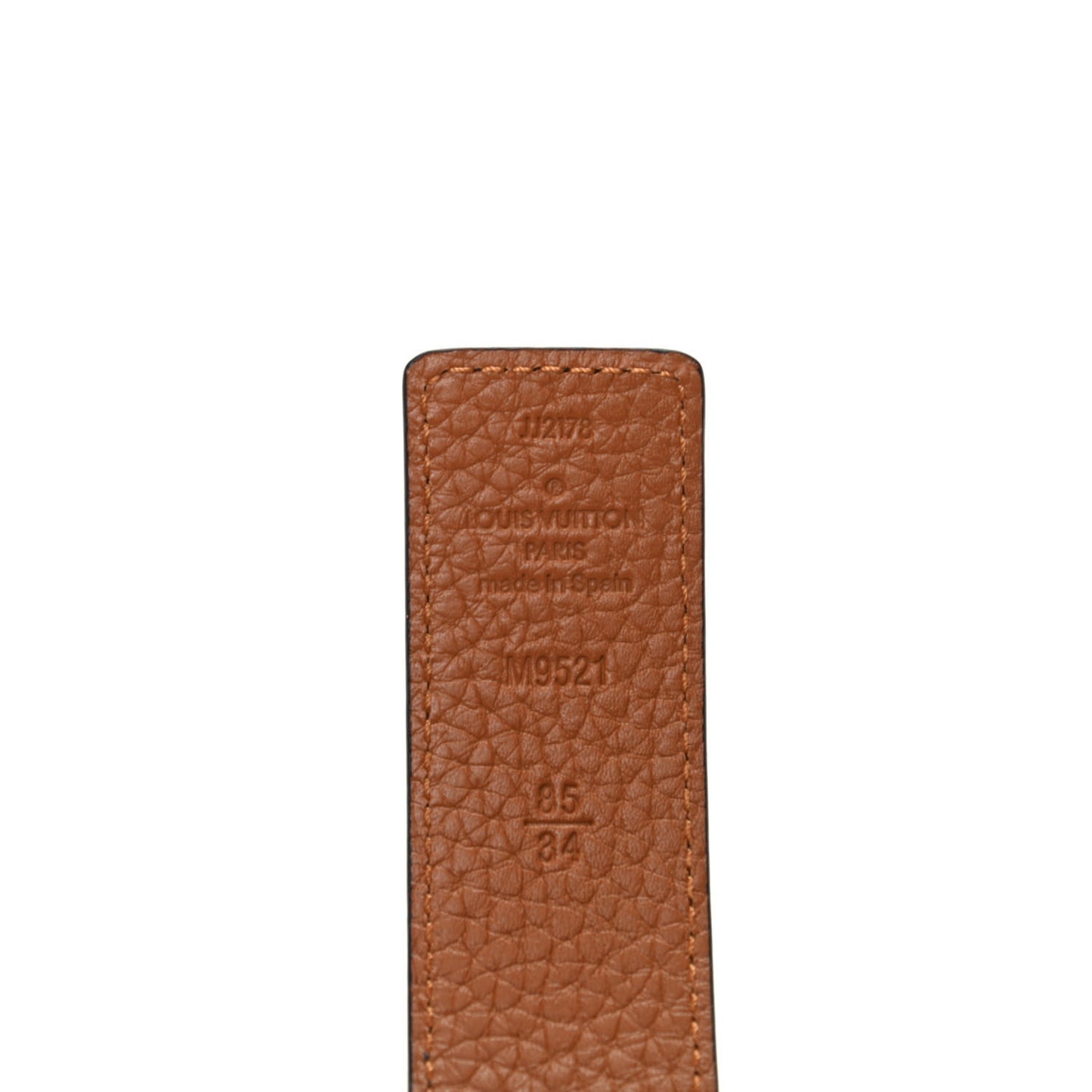 Taurillon Calfskin 30mm LV Initiales Reversible Belt 85 34 Black