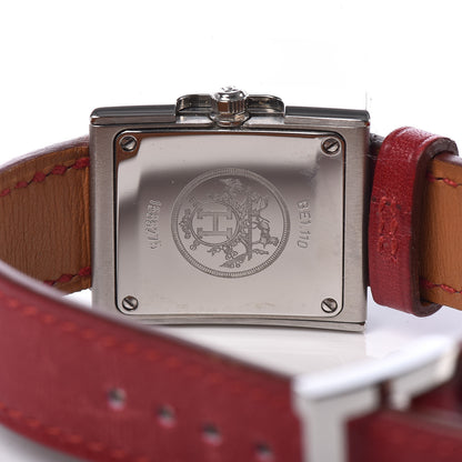 Hermes Stainless Steel Chamonix 22mm Belt Quartz Watch Rouge H 6 of 8