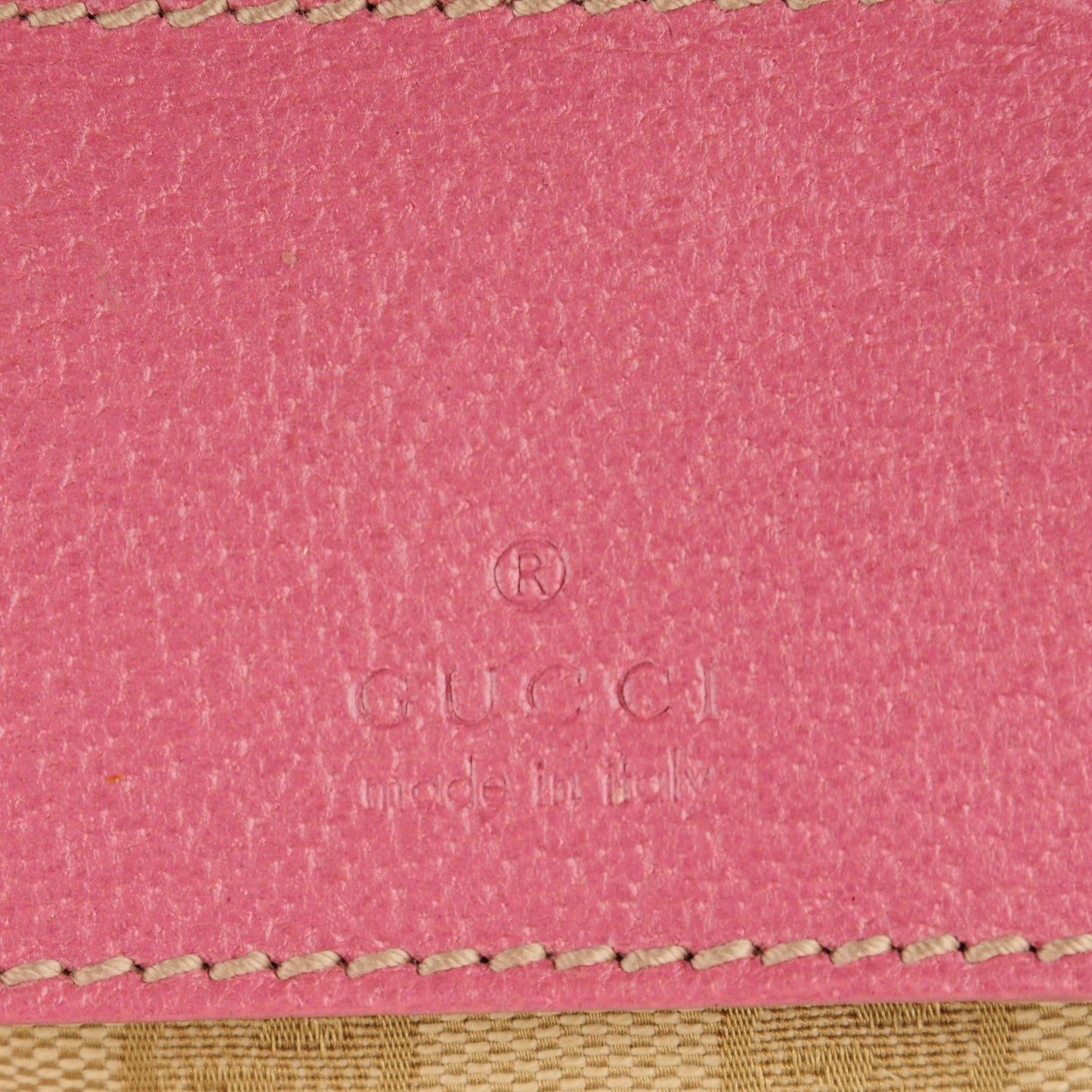 GG Monogram Web Double Pocket Belt Bag Pink