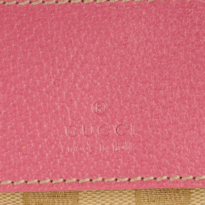 Gucci GG Monogram Web Double Pocket Belt Bag Pink 5 of 8