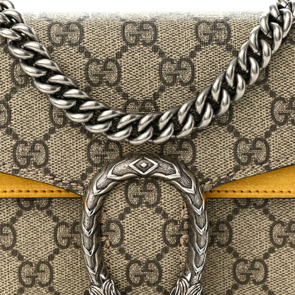Gucci GG Supreme Monogram Mini Dionysus Shoulder Bag Yellow 9 of 13