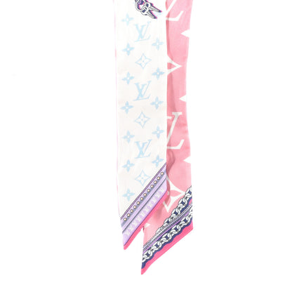 Louis Vuitton Silk Monogram Escale Perfect Match BB Bandeau Bleu Rose 2 of 3