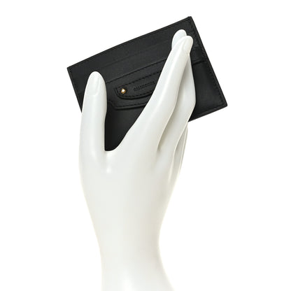 Balenciaga Smooth Calfskin Neo Classic Gold Hardware City Card Case Black 2 of 7