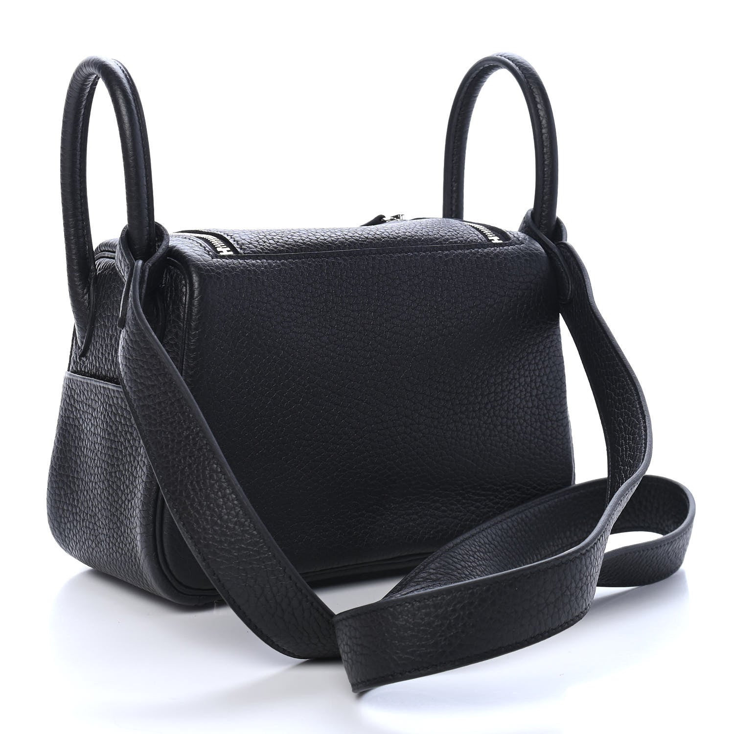 Hermes Taurillon Clemence Mini Lindy 20 Black 3 of 9