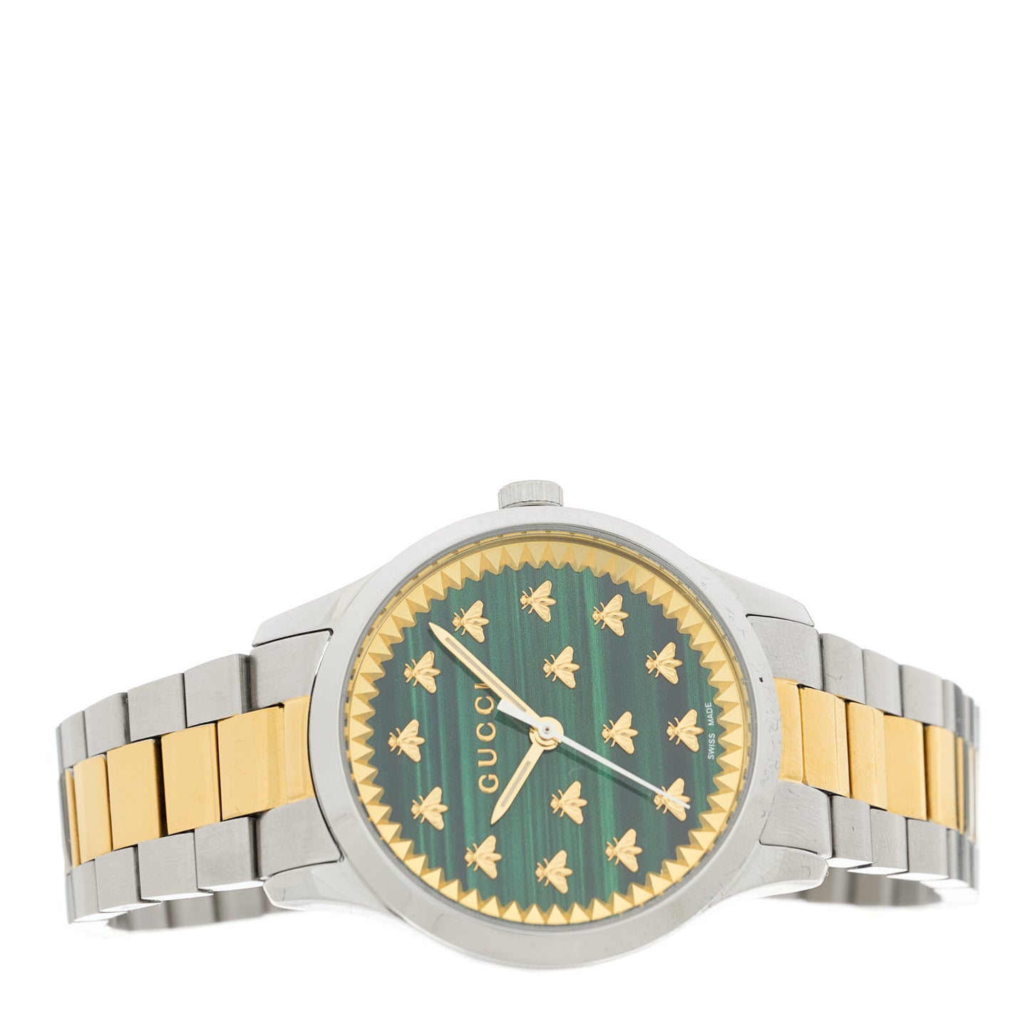 Stainless Steel Malachite 32mm G-Timeless Bee Quartz Watch