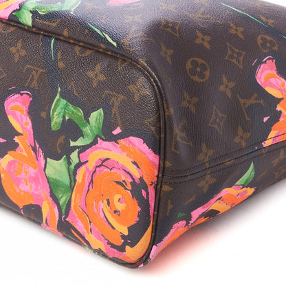 Louis Vuitton Monogram Roses Neverfull MM 5 of 9
