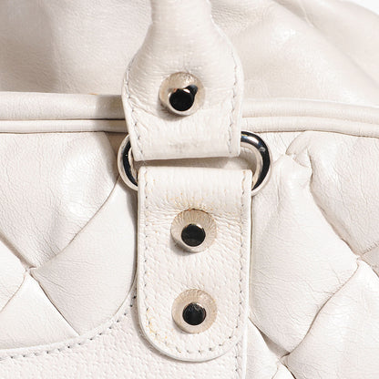 Balenciaga Chevre Quilted Matelasse MM White 7 of 10