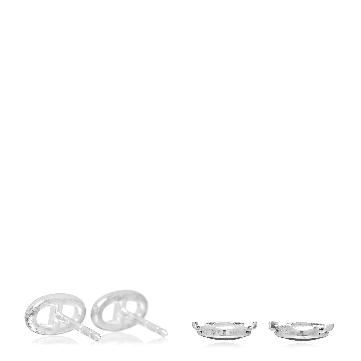 Hermes Sterling Silver TPM Farandole Earrings 3 of 5