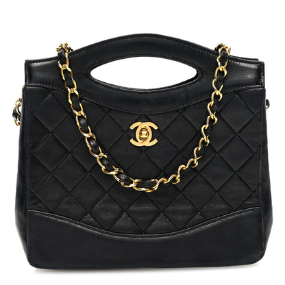 Chanel Lambskin Quilted Small 31 Shopping Bag Black 1 of 10