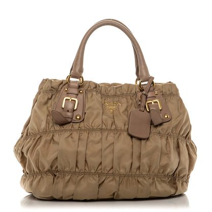 Prada Tessuto Nylon Gaufre Tote Cammello 1 of 11