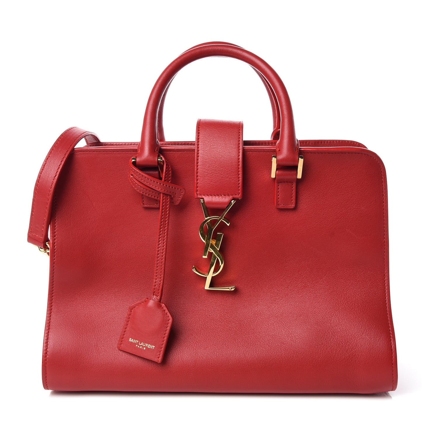 Calfskin Baby Monogram Cabas Red