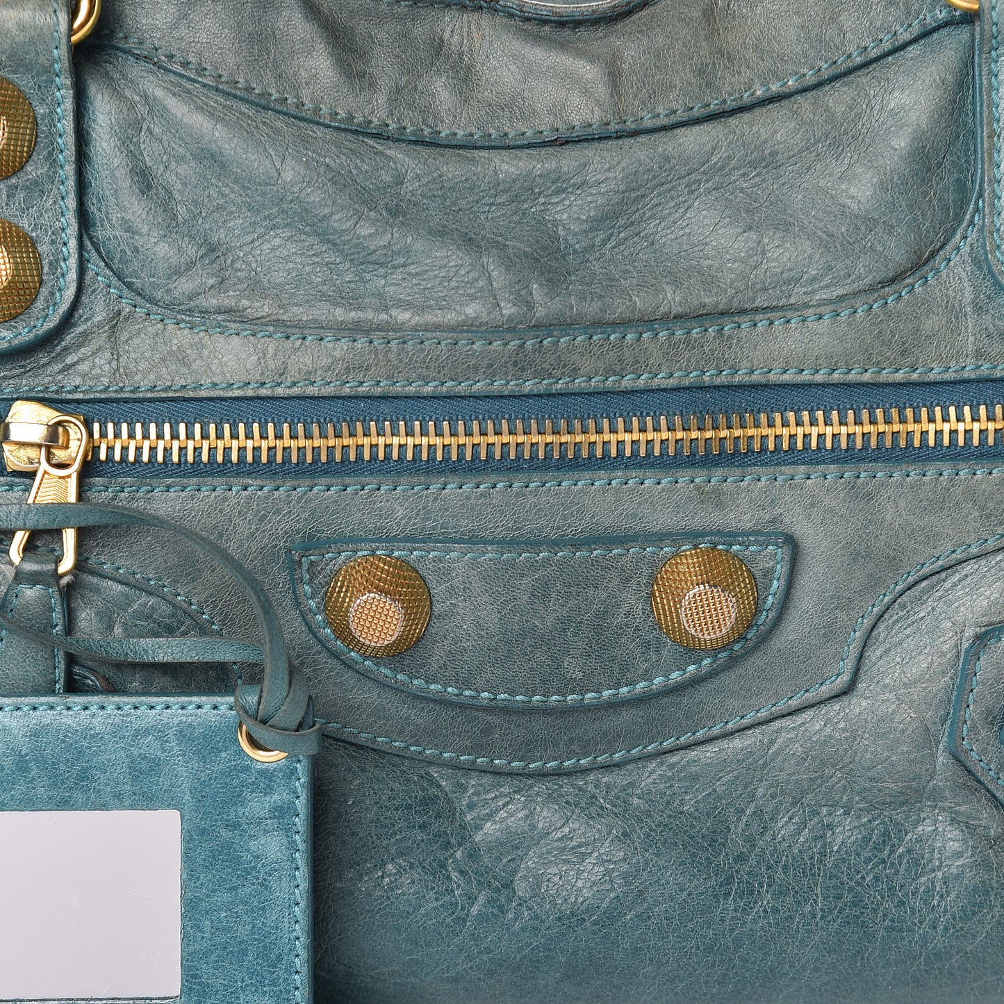 Agneau Giant 21 Gold Hardware City Aquamarine