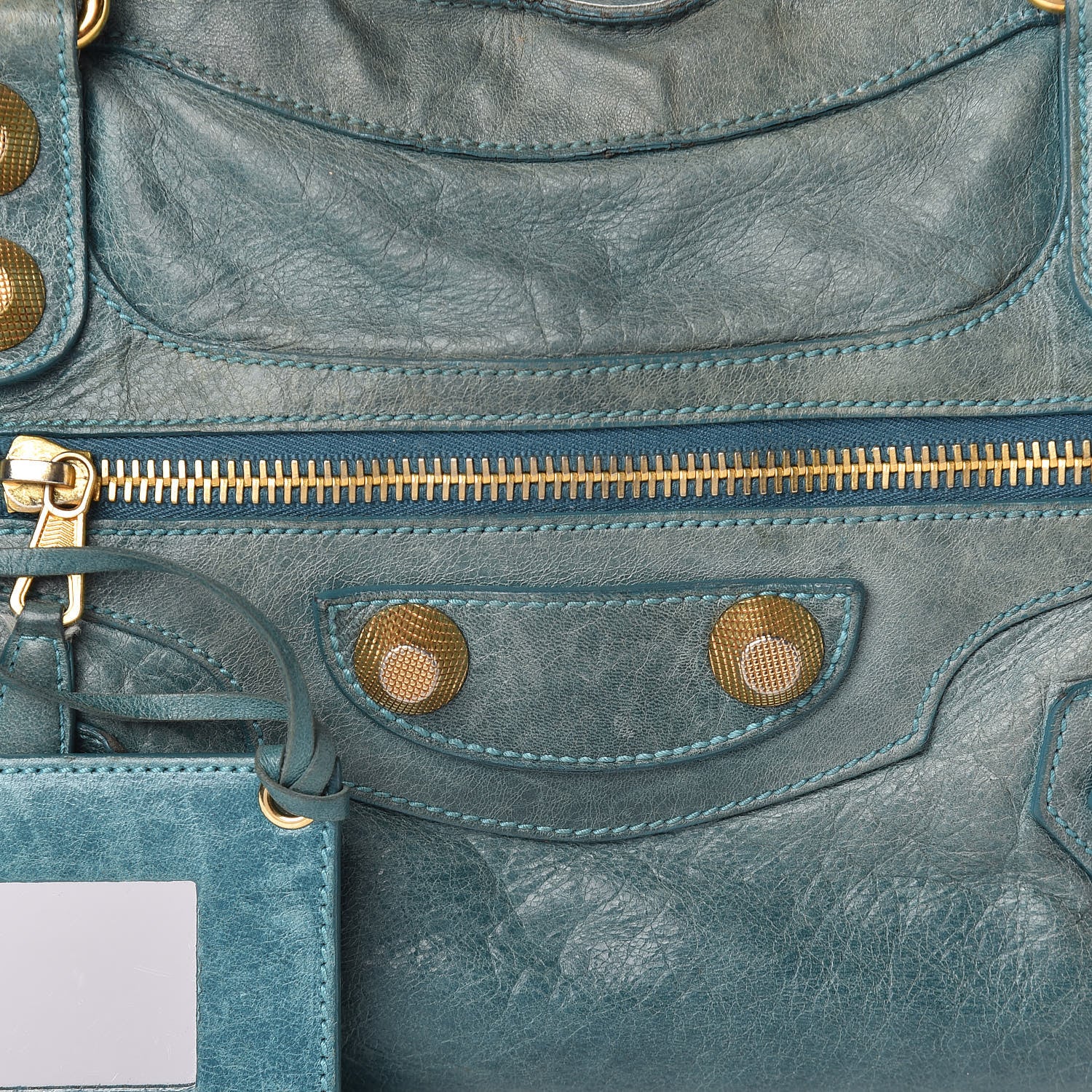 Balenciaga Agneau Giant 21 Gold Hardware City Aquamarine 10 of 12