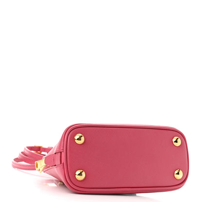 Prada Saffiano Lux Mini Promenade Tote Peonia 3 of 8