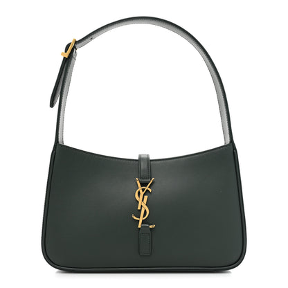 Saint Laurent Smooth Calfskin Le 5 A 7 Hobo Vert Fonce 1 of 13