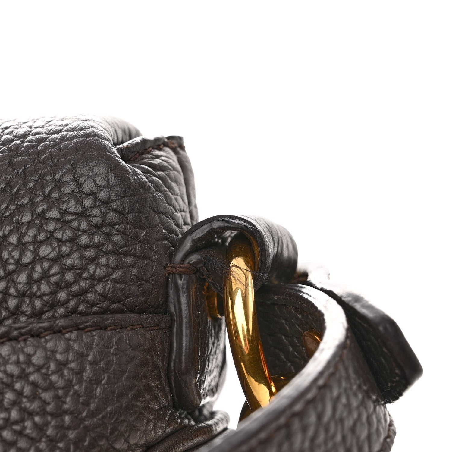 Tom Ford Pebbled Calfskin Large Jennifer Dark Brown 11 of 12