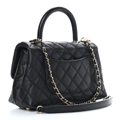 Chanel Caviar Quilted Mini Coco Handle Flap Black 7 of 28