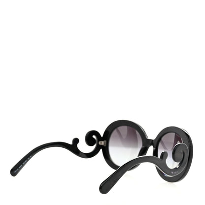 Prada Baroque Sunglasses SPR 27N Black 4 of 8