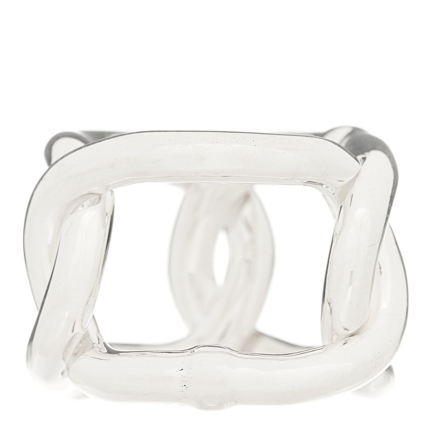 Bottega Veneta Sterling Silver Link Band Ring 53 6.5 1766052