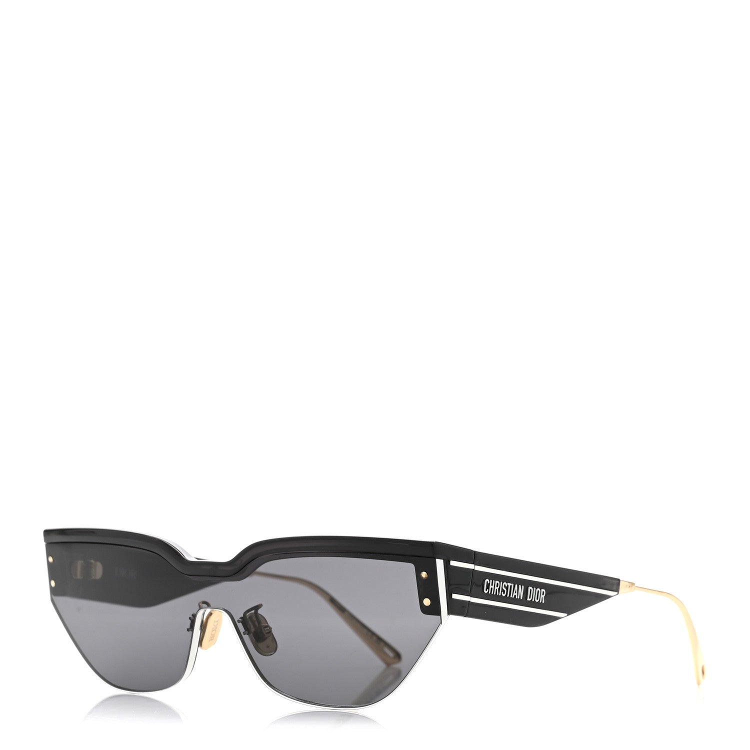 Christian Dior Acetate DiorClub M3U Cat Eye Mask Sunglasses Black 1 of 8