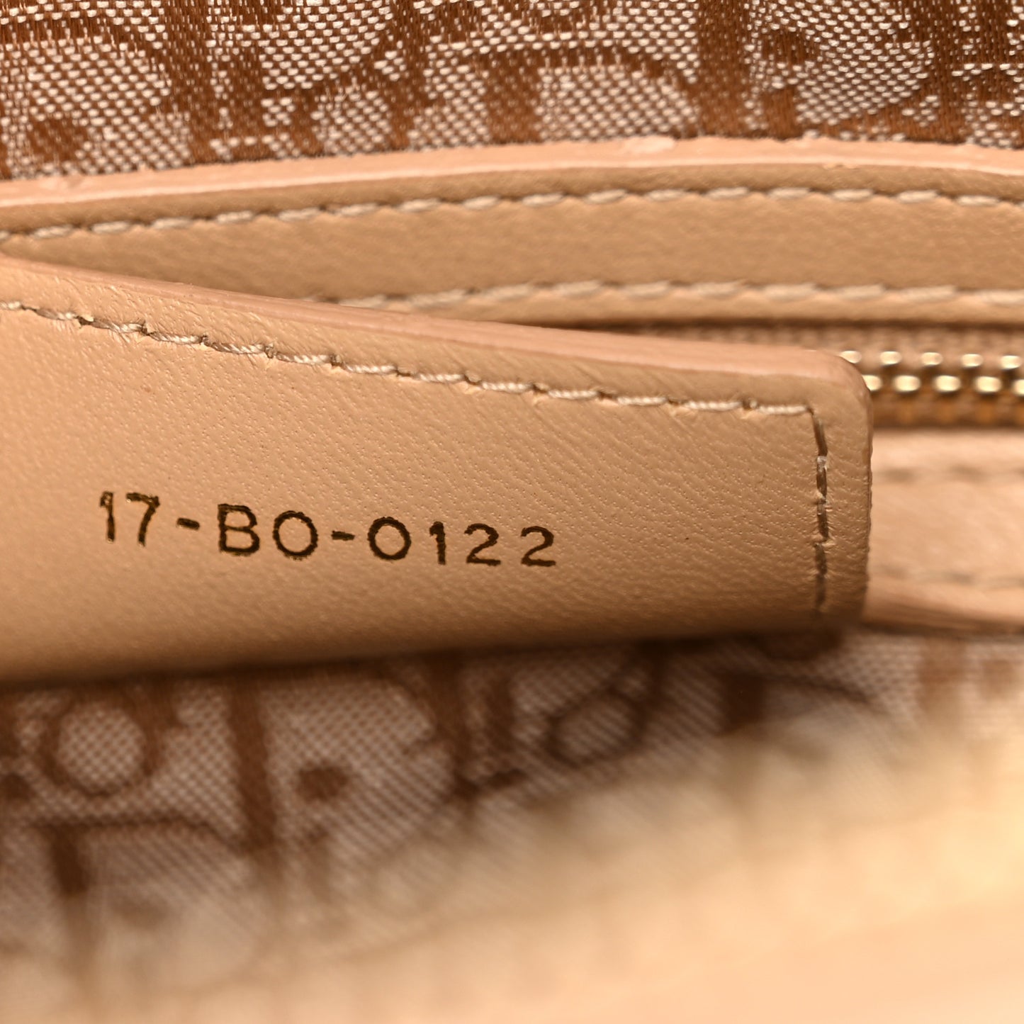 Lambskin Cannage Large Lady Dior Beige
