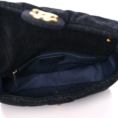 Chanel Denim Quilted Medium Funky Town Flap Black 5 of 12